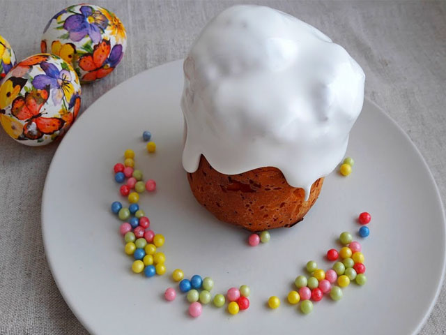 Глазурь для пасхальных куличей которая не осыпается и не липнет