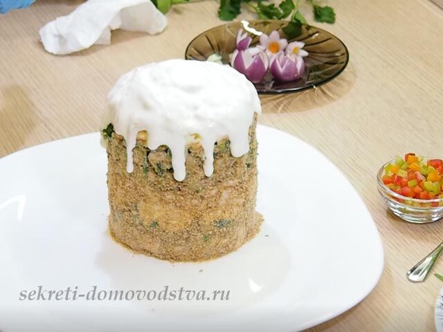Салат «Кулич пасхальный» — простой рецепт праздничного салата