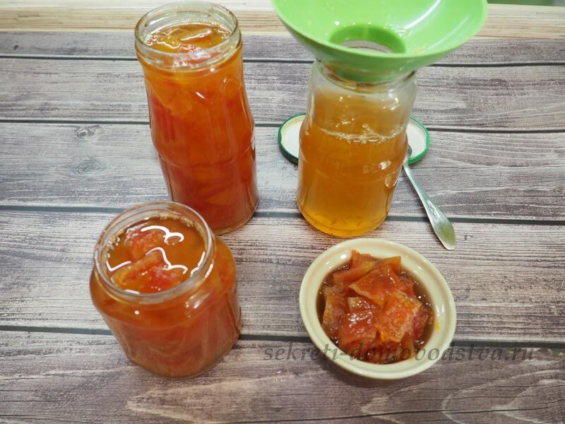 Варенье из арбузных корок — самые простые рецепты