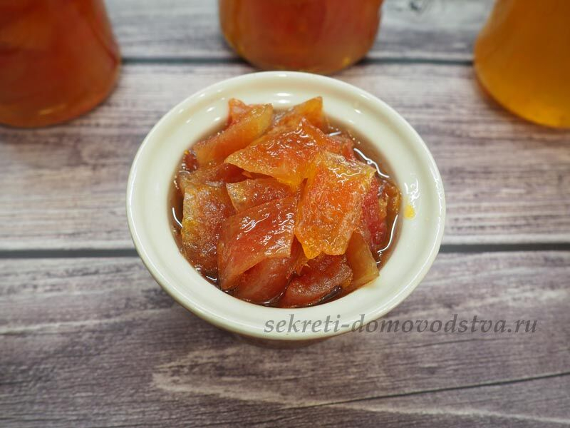 Варенье из арбузных корок — самые простые рецепты