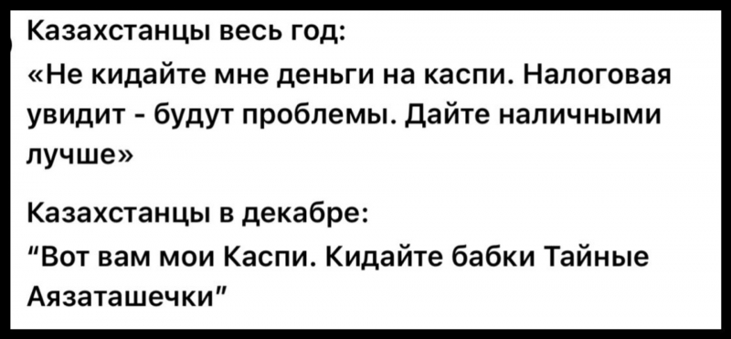 Денежный тренд &ldquo;Тайный Санта&ldquo;: налоговики предупредили казахстанцев